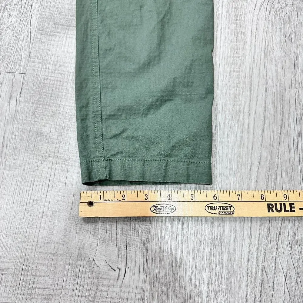 Vuori Womens Medium Ripstop Pants Green Organic Cotton Stretch - Picture 3 of 10